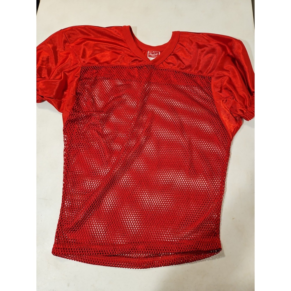 Rawlings Football Practice Jersey Adult size Small Red Mesh Jersey (93
